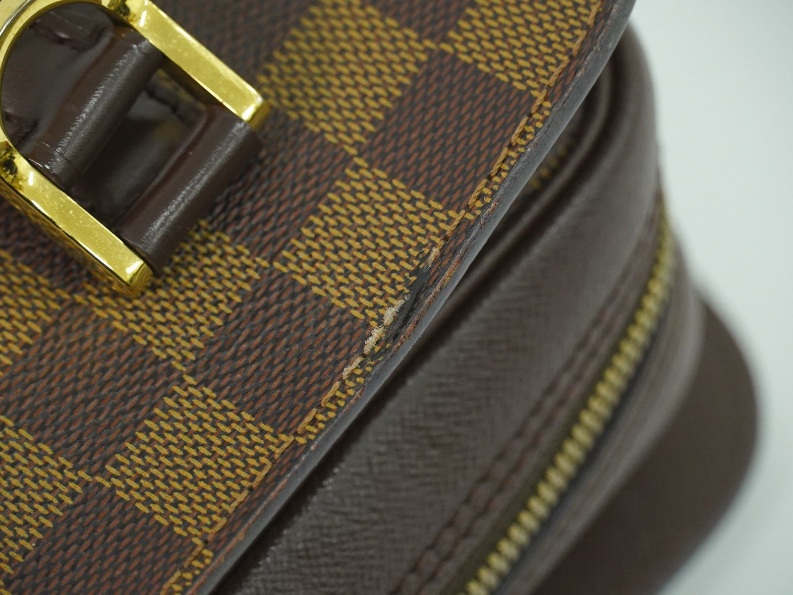 Louis Vuitton Triana Bag Damier Brown Canvas Handbag (Pre-Owned)