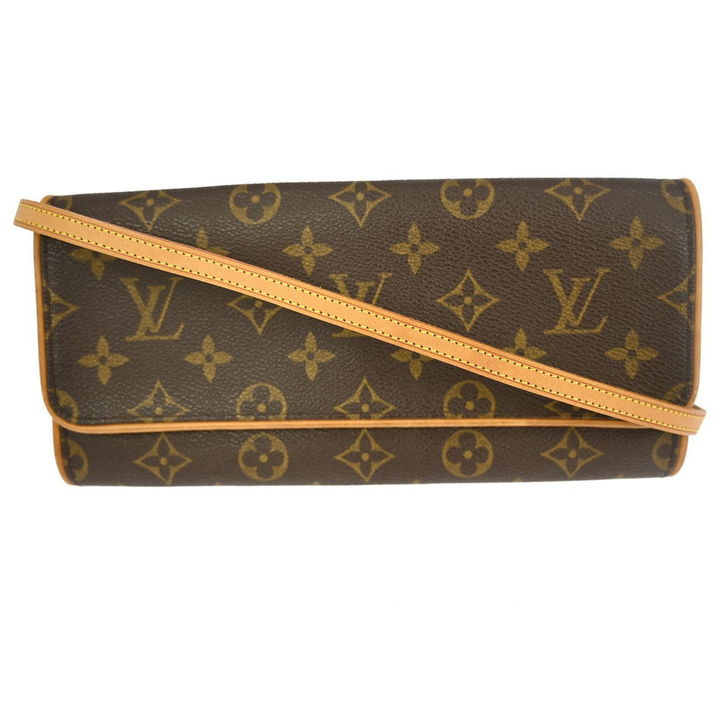 Louis Vuitton Twin Handbag Monogram Canvas Brown Canvas Clutche & Pouche Bag (Pre-Owned)