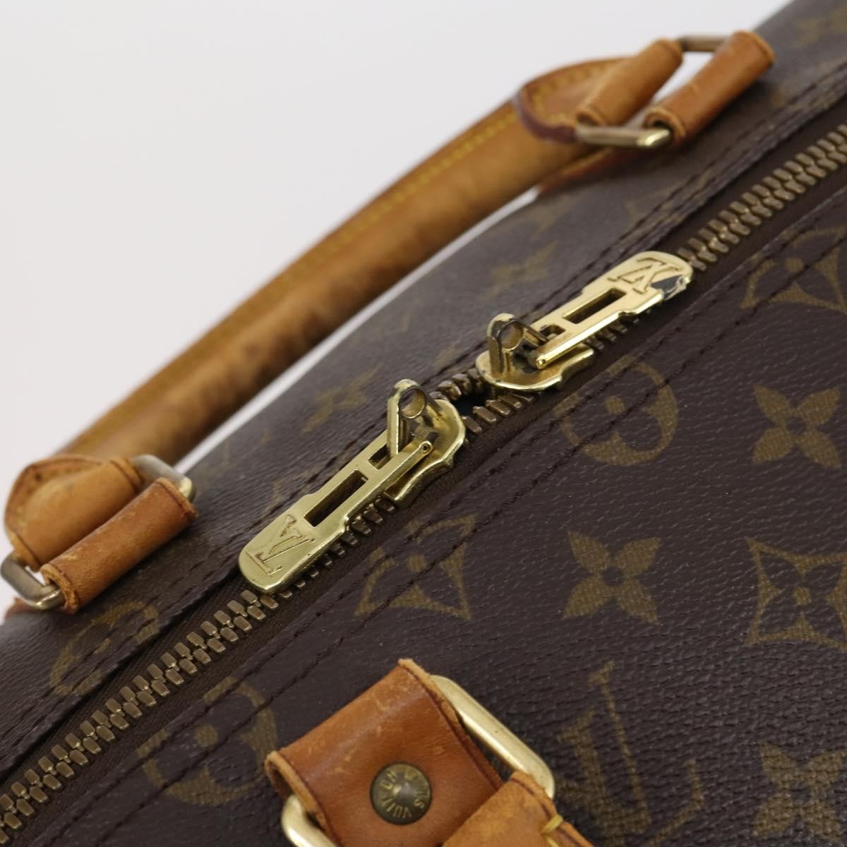 Louis Vuitton Keepall Bag Monogram Canvas Brown Canvas Travel Bag Bag (Pre-Owned)