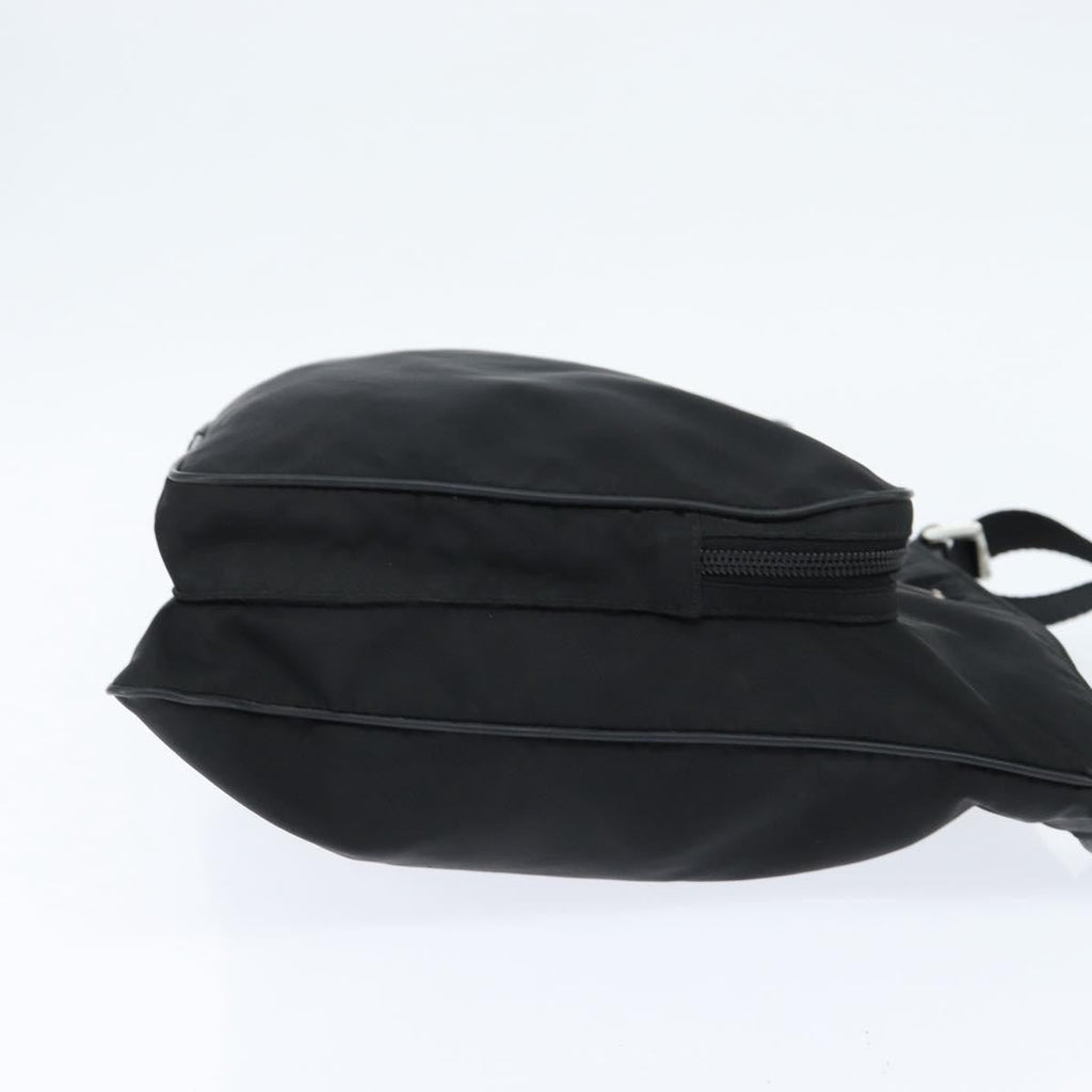 Prada Front Pocket Messenger Bag Tessuto Black Nylon Shoulder Bag Bag (Pre-Owned)