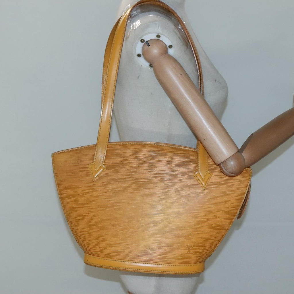 Louis Vuitton Saint Jacques Handbag Epi Leather Yellow Leather Shoulder Bag Bag (Pre-Owned)
