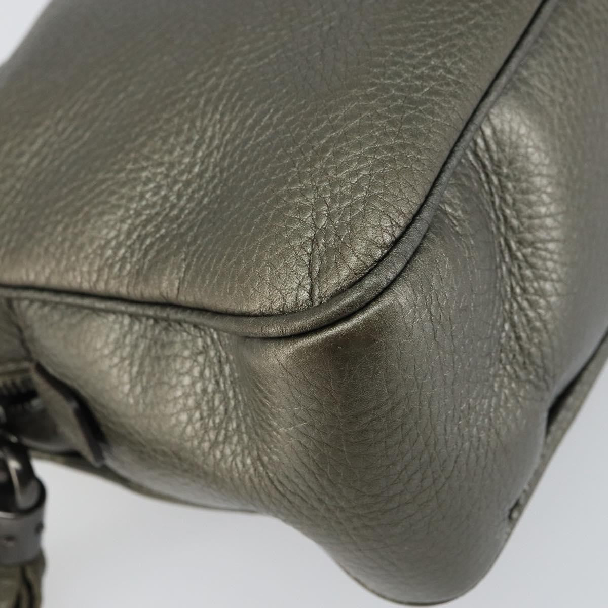 Gucci Soho Chain Zip Shoulder Bag Leather Gold Leather Shoulder Bag Bag (Pre-Owned)