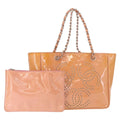 Chanel Triple Cc Tote Patent Pink Patent_Leather Tote Bag Bag (Pre-Owned)