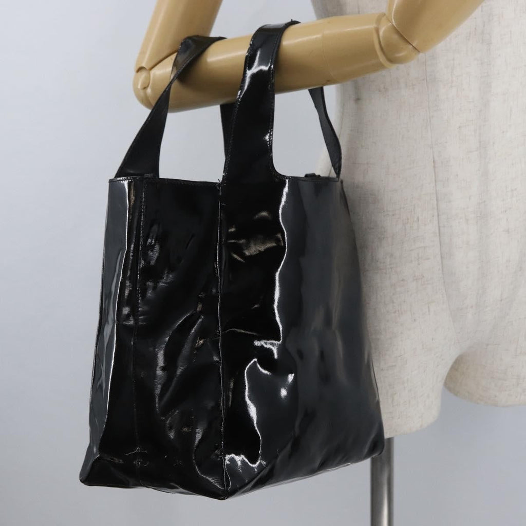Prada Vintage Handbag Patent Leather Black Patent_Leather Handbag (Pre-Owned)