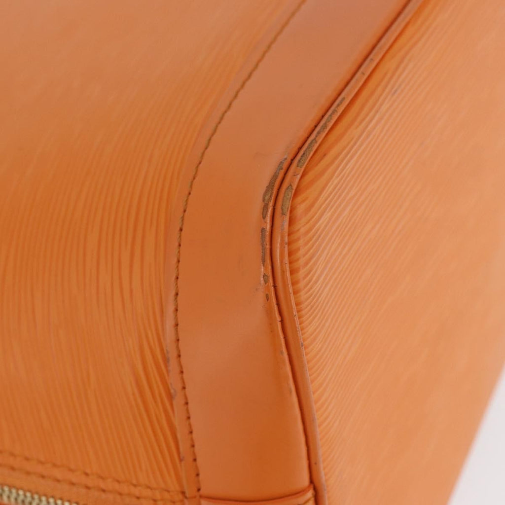 Louis Vuitton Vintage Alma Handbag Epi Leather Orange Leather Handbag (Pre-Owned)