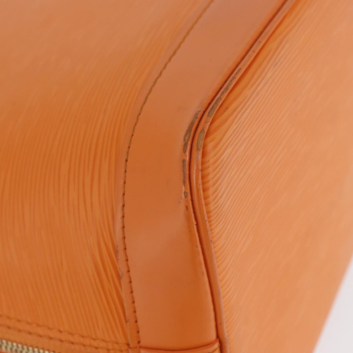 Louis Vuitton Vintage Alma Handbag Epi Leather Orange Leather Handbag (Pre-Owned)