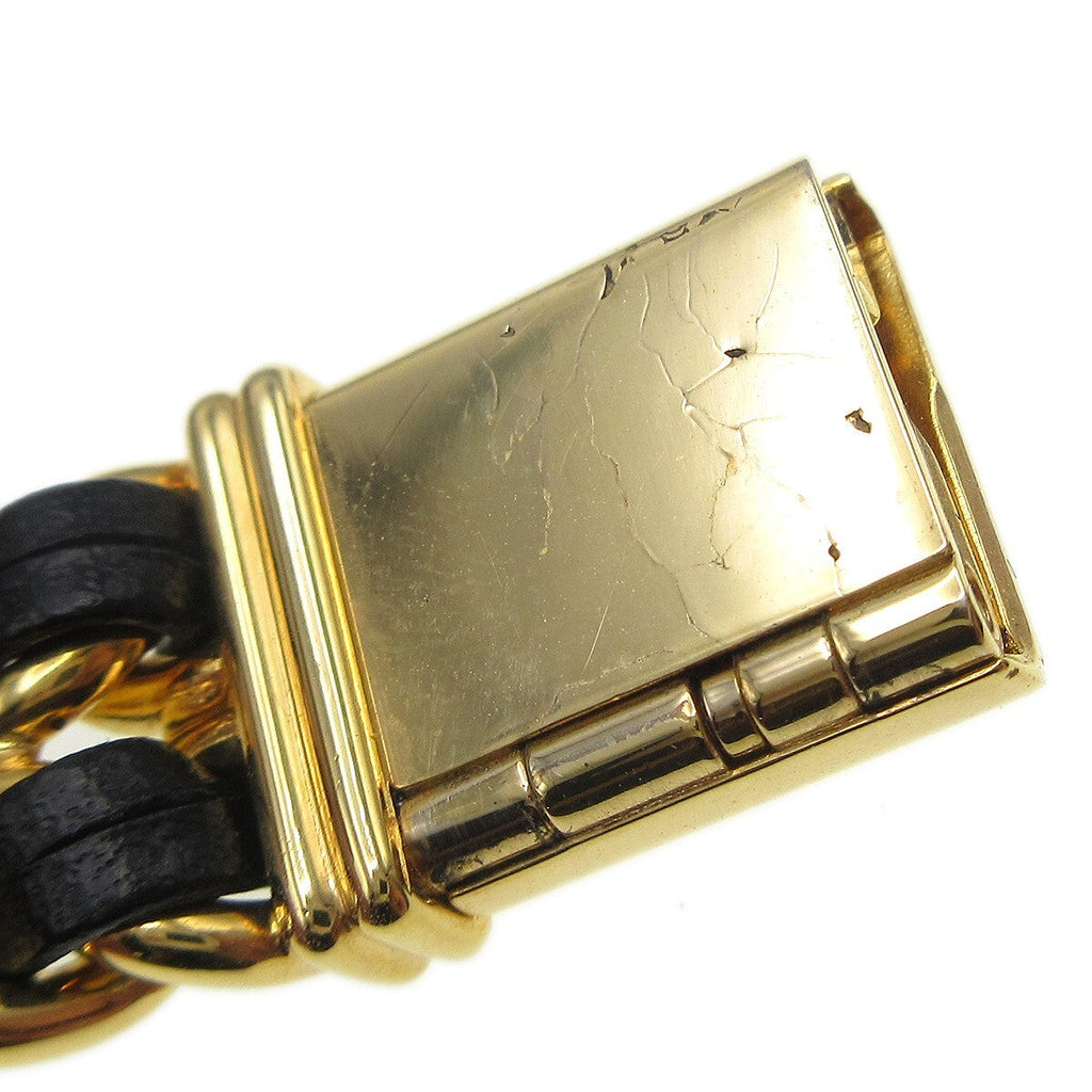 Chanel Premiere Rock Quartz Watch Plated Metal And Leather Watch (Pre-Owned)