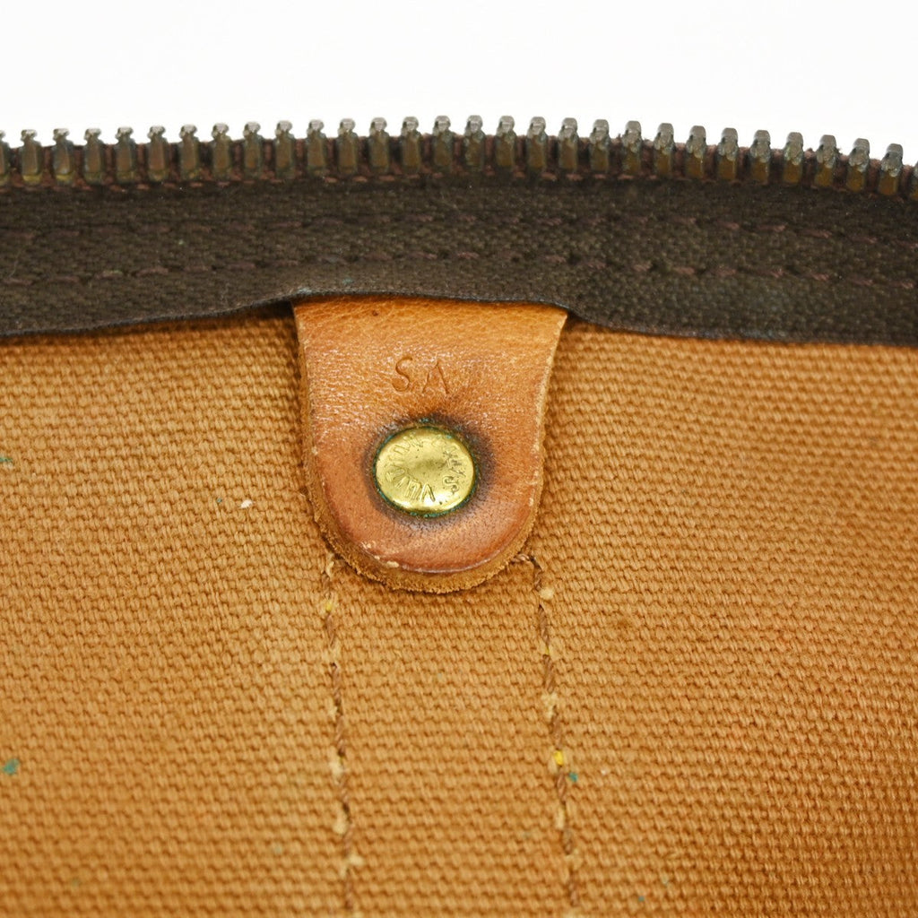 Louis Vuitton Keepall Bag Monogram Canvas Brown Canvas Travel Bag Bag (Pre-Owned)