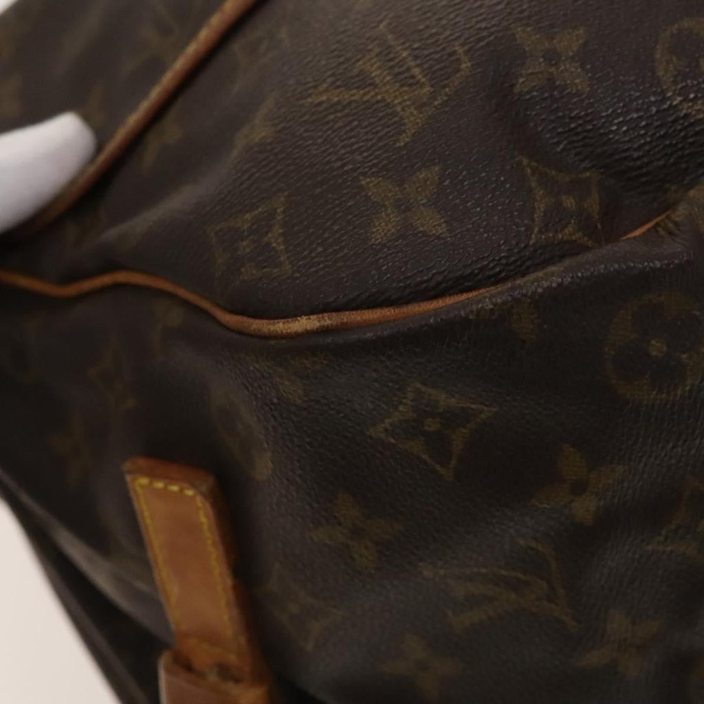 Louis Vuitton Saumur Handbag Monogram Canvas Brown Canvas Shoulder Bag Bag (Pre-Owned)