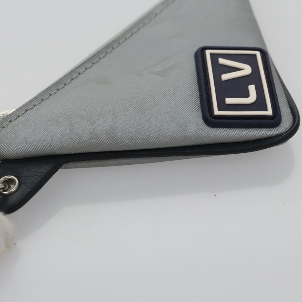 Louis Vuitton Porte Cles Satellite Canvas Silver Canvas Charms And Keychains Accessory (Pre-Owned)