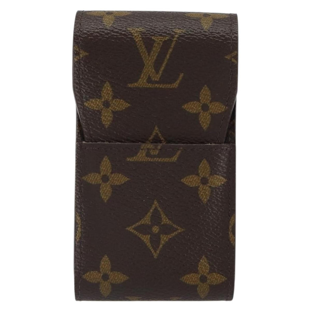 Louis Vuitton Etui Cigarette Case Monogram Canvas Brown Canvas Wallets Accessory (Pre-Owned)