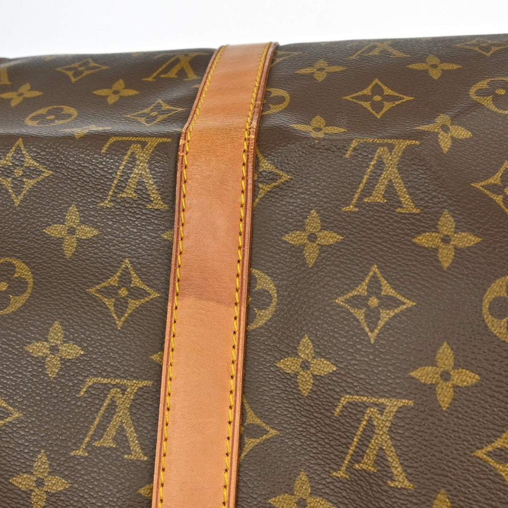 Louis Vuitton Keepall Bag Monogram Canvas Brown Canvas Travel Bag Bag (Pre-Owned)