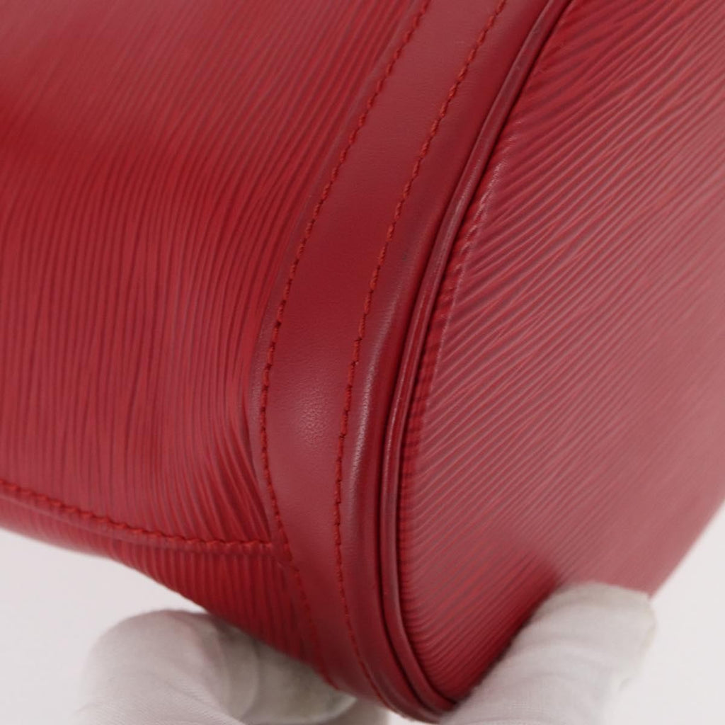 Louis Vuitton Bucket Bag Epi Leather Red Leather Shoulder Bag Bag (Pre-Owned)