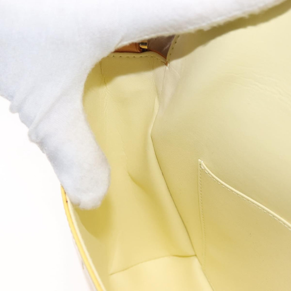 Louis Vuitton Thompson Street Handbag Monogram Vernis Yellow Patent_Leather Shoulder Bag Bag (Pre-Owned)