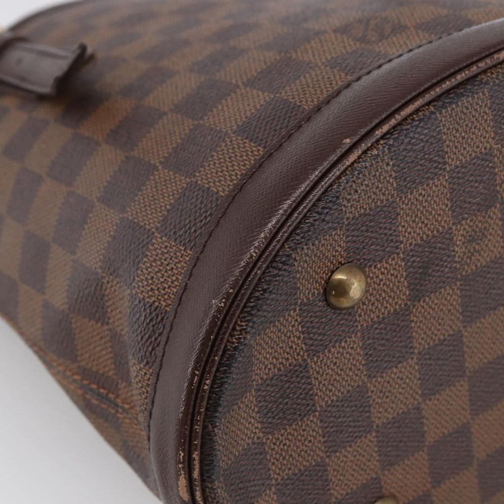 Louis Vuitton Marais Bucket Bag Damier Brown Canvas Shoulder Bag Bag (Pre-Owned)