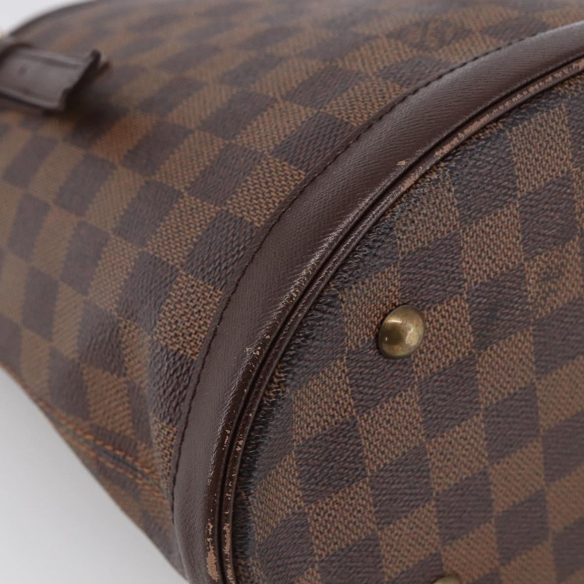 Louis Vuitton Marais Bucket Bag Damier Brown Canvas Shoulder Bag Bag (Pre-Owned)