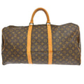 Louis Vuitton Keepall Bag Monogram Canvas Brown Canvas Travel Bag Bag (Pre-Owned)
