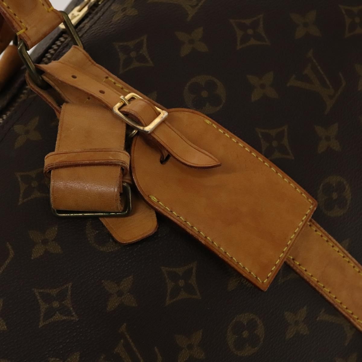 Louis Vuitton Keepall Bag Monogram Canvas Brown Canvas Travel Bag Bag (Pre-Owned)