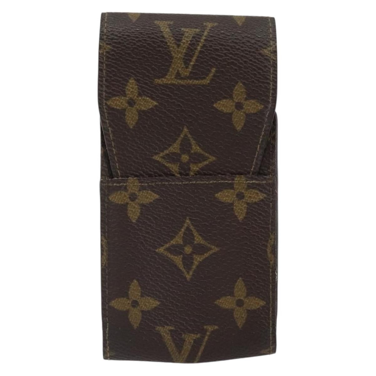Louis Vuitton Etui Cigarette Case Monogram Canvas Brown Canvas Wallets Accessory (Pre-Owned)