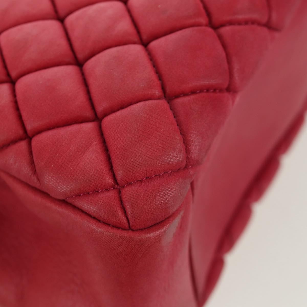 Chanel New Bubble Tote Quilted Calfskin Red Leather Tote Bag Bag (Pre-Owned)