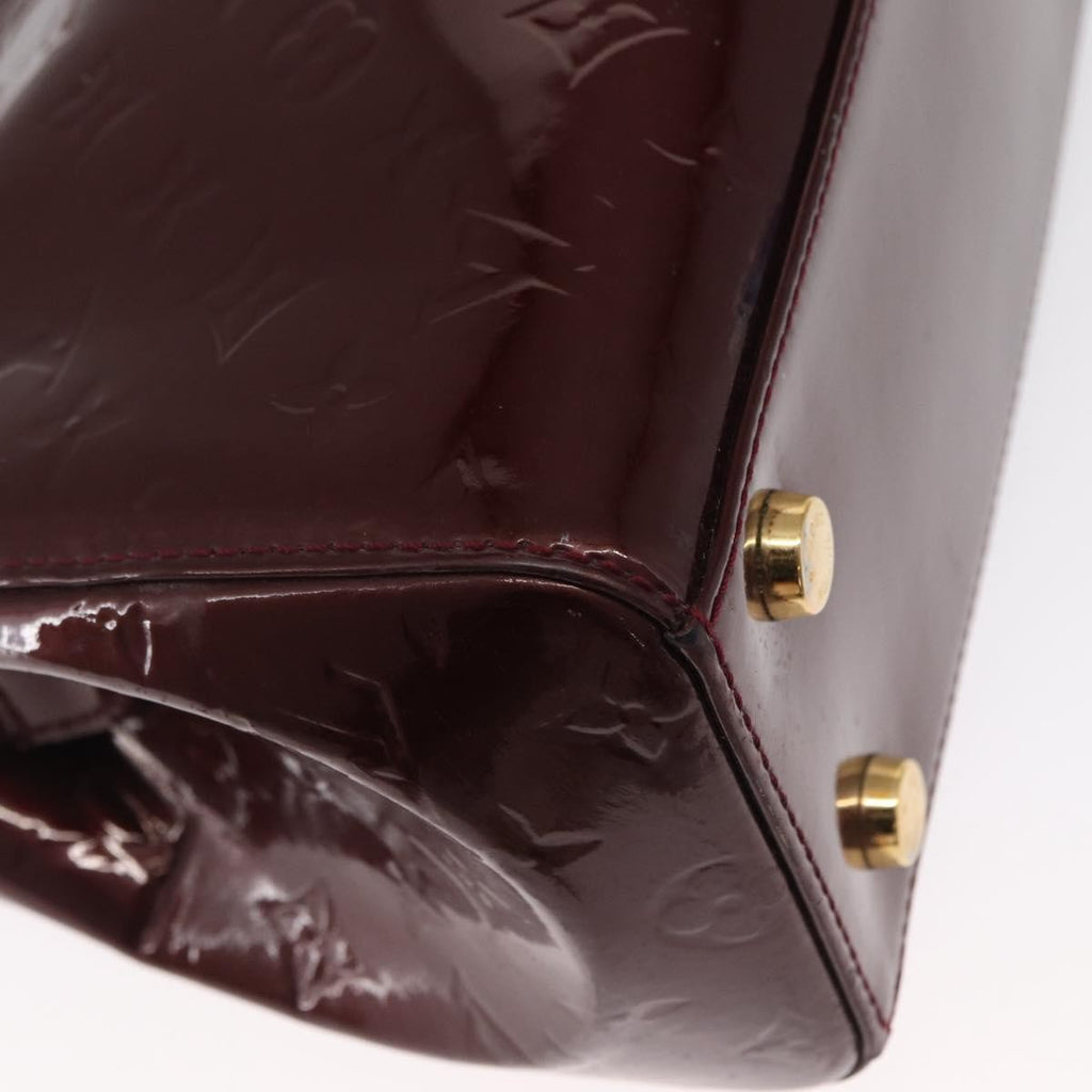 Louis Vuitton Brea Handbag Monogram Vernis Burgundy Patent_Leather Handbag (Pre-Owned)