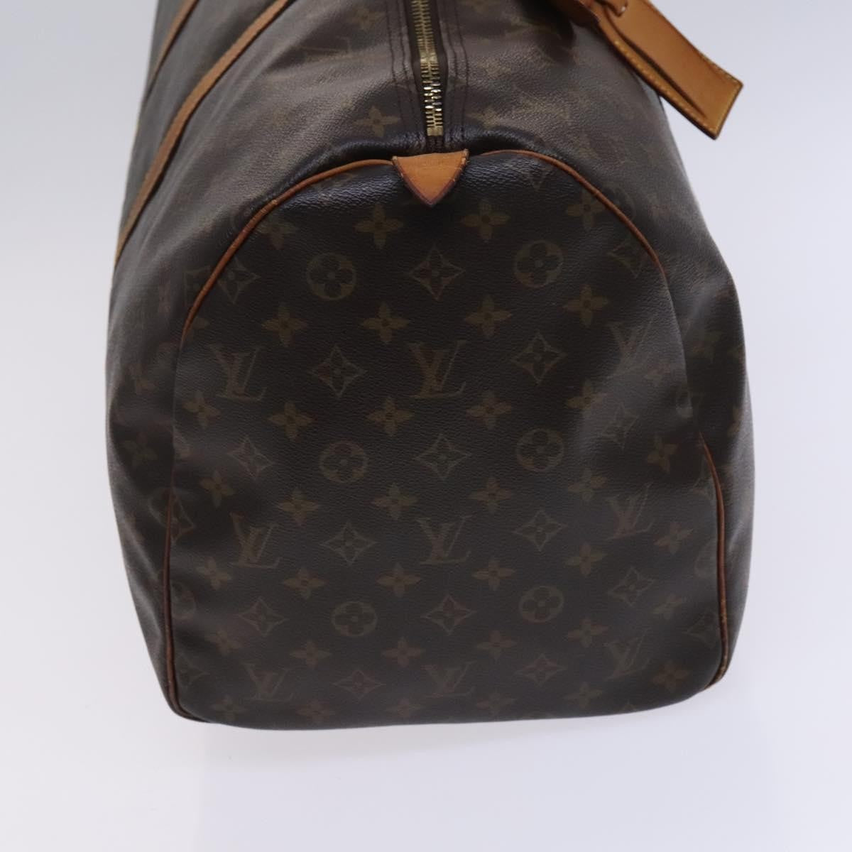 Louis Vuitton Keepall Bag Monogram Canvas Brown Canvas Travel Bag Bag (Pre-Owned)