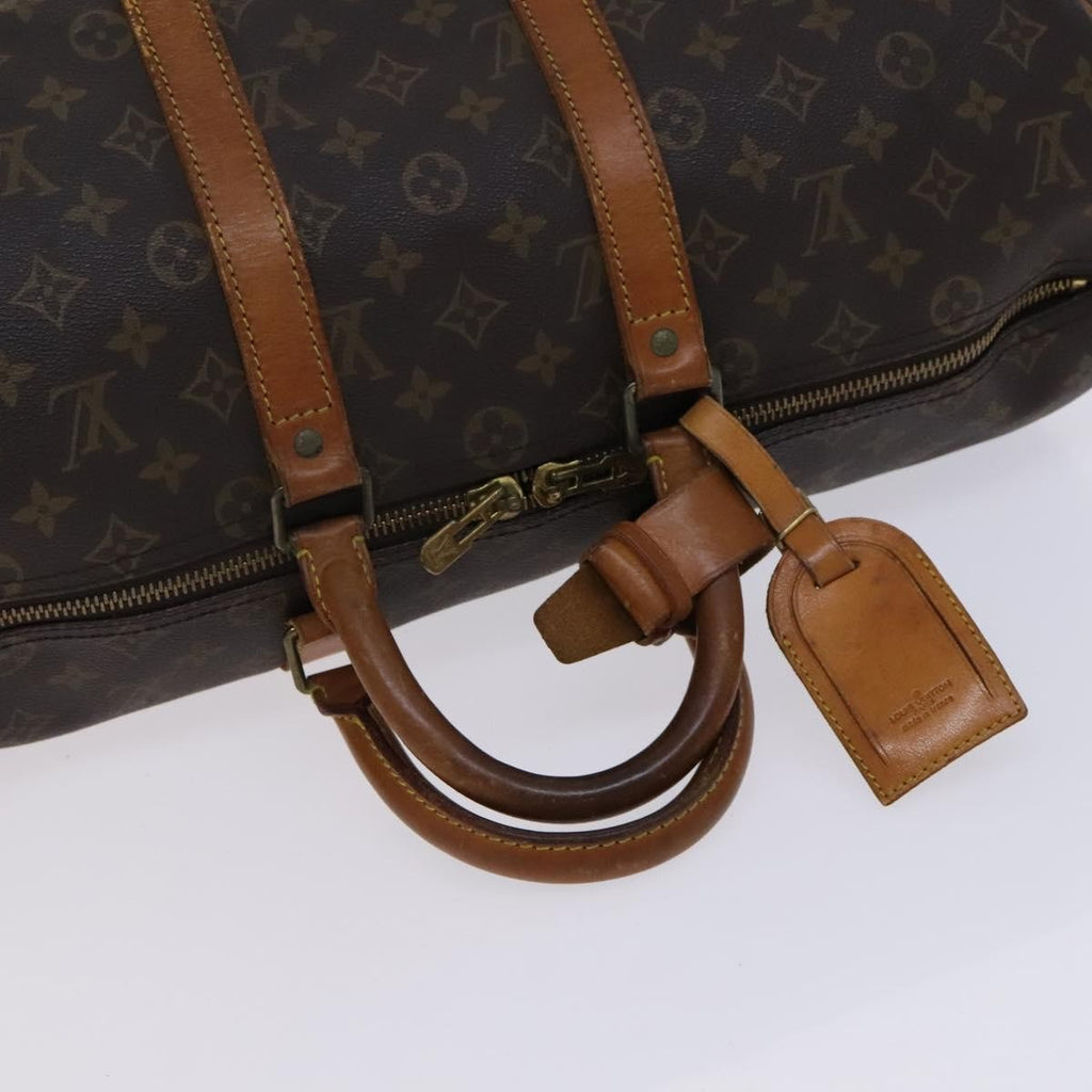 Louis Vuitton Keepall Bag Monogram Canvas Brown Canvas Travel Bag Bag (Pre-Owned)