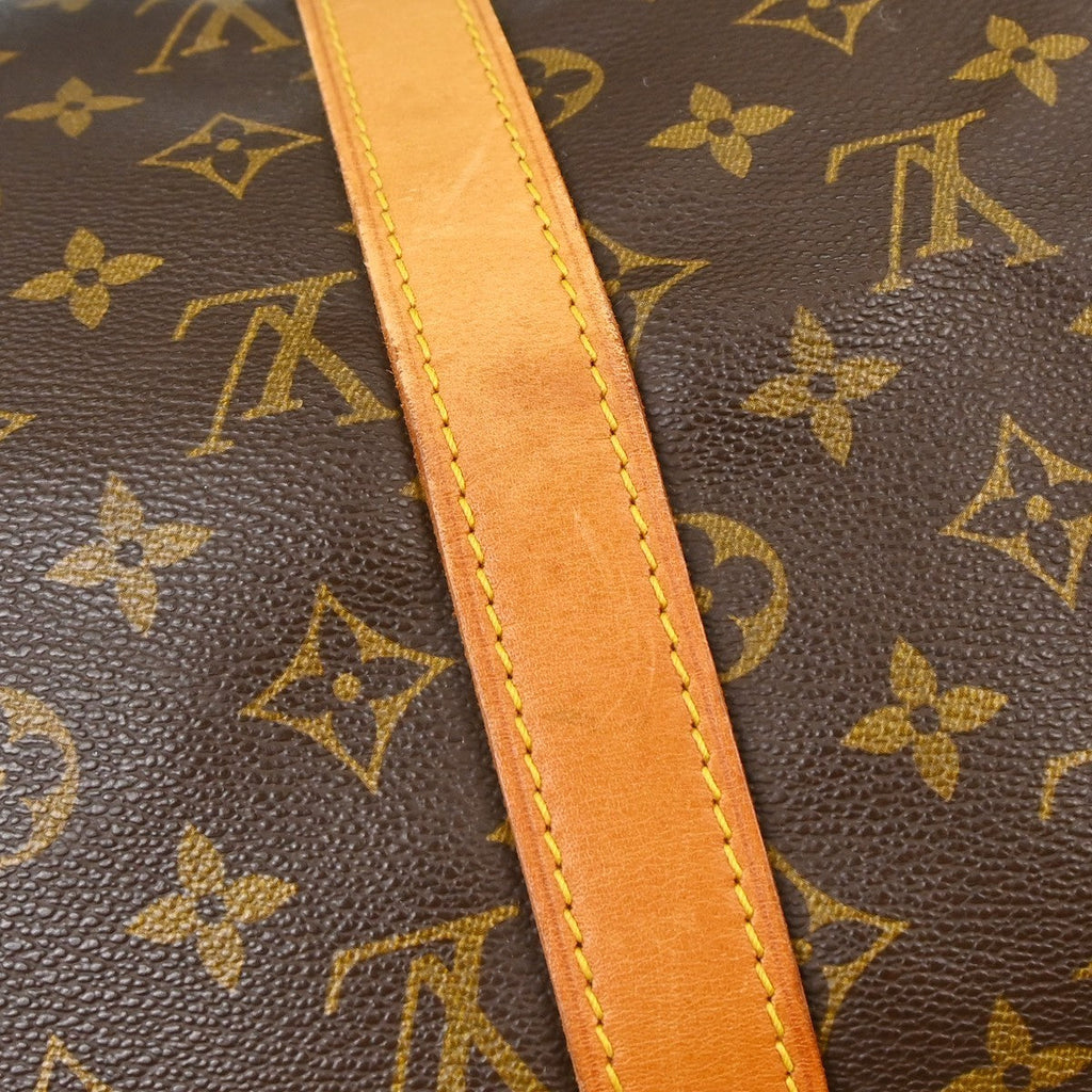 Louis Vuitton Keepall Bag Monogram Canvas Brown Canvas Travel Bag Bag (Pre-Owned)