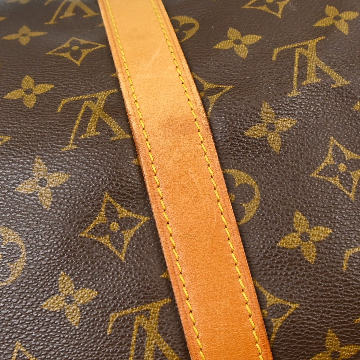 Louis Vuitton Keepall Bag Monogram Canvas Brown Canvas Travel Bag Bag (Pre-Owned)