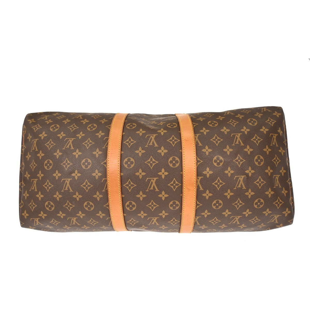 Louis Vuitton Keepall Bag Monogram Canvas Brown Canvas Travel Bag Bag (Pre-Owned)