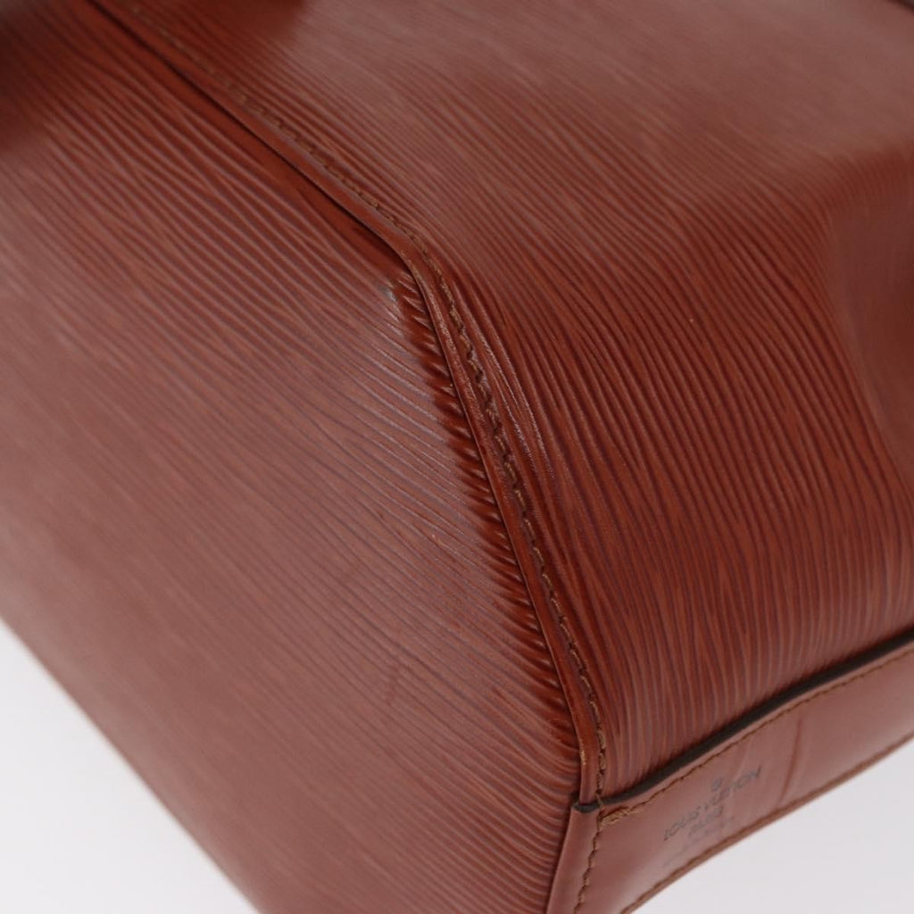 Louis Vuitton Vintage Sac D'epaule Handbag Epi Leather Brown Leather Shoulder Bag Bag (Pre-Owned)