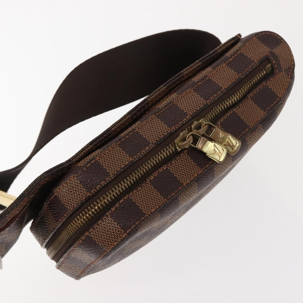 Louis Vuitton Geronimos Waist Bag Damier Brown Canvas Shoulder Bag Bag (Pre-Owned)