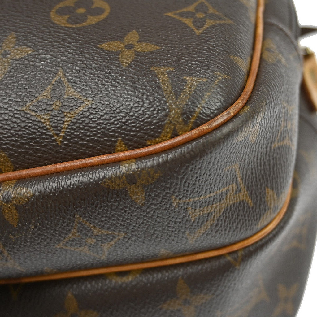 Louis Vuitton Reporter Bag Monogram Canvas Brown Canvas Shoulder Bag Bag (Pre-Owned)