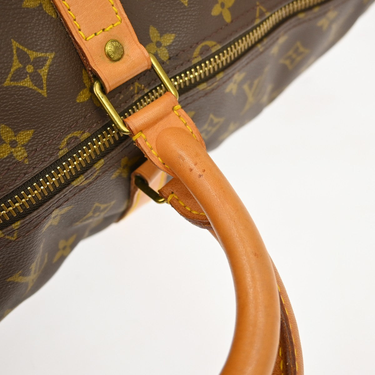 Louis Vuitton Keepall Bag Monogram Canvas Brown Canvas Travel Bag Bag (Pre-Owned)