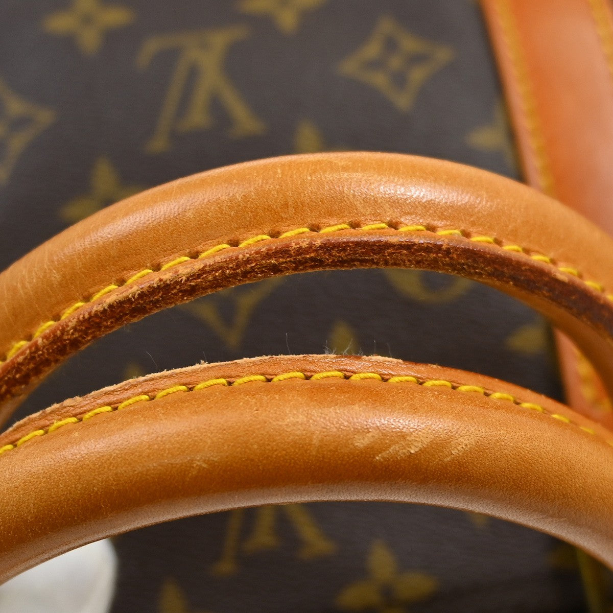 Louis Vuitton Keepall Bag Monogram Canvas Brown Canvas Travel Bag Bag (Pre-Owned)