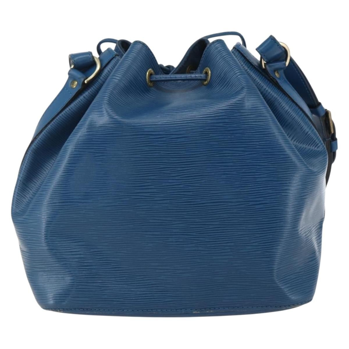 Louis Vuitton Noe Handbag Epi Leather Blue Leather Shoulder Bag Bag (Pre-Owned)
