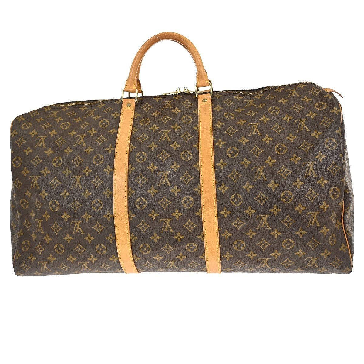 Louis Vuitton Keepall Bag Monogram Canvas Brown Canvas Travel Bag Bag (Pre-Owned)