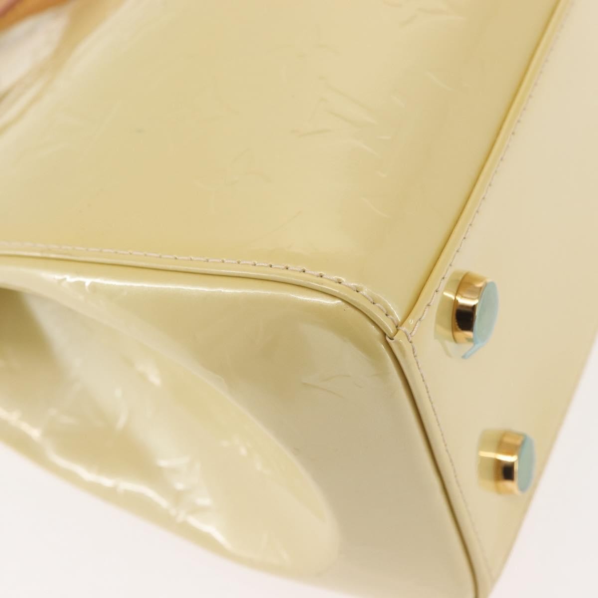 Louis Vuitton Brea Handbag Monogram Vernis Beige Patent_Leather Bag (Pre-Owned)