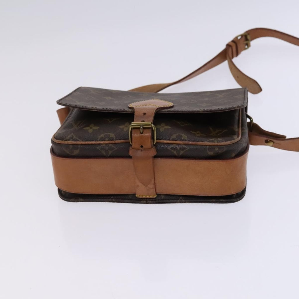Louis Vuitton Cartouchiere Handbag Monogram Canvas Brown Canvas Shoulder Bag Bag (Pre-Owned)