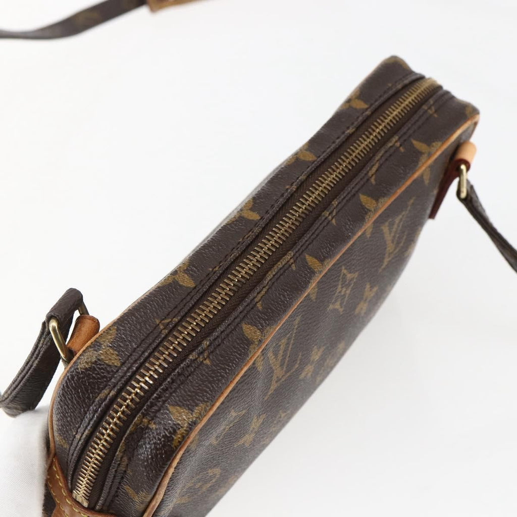 Louis Vuitton Pochette Marly Bandouliere Bag Monogram Canvas Brown Canvas Shoulder Bag Bag (Pre-Owned)