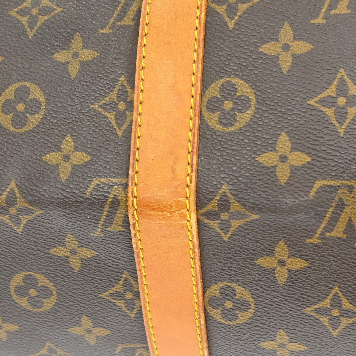 Louis Vuitton Keepall Bag Monogram Canvas Brown Canvas Travel Bag Bag (Pre-Owned)