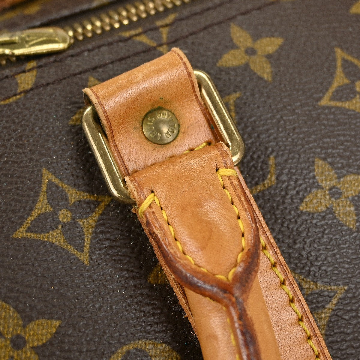 Louis Vuitton Keepall Bag Monogram Canvas Brown Canvas Travel Bag Bag (Pre-Owned)