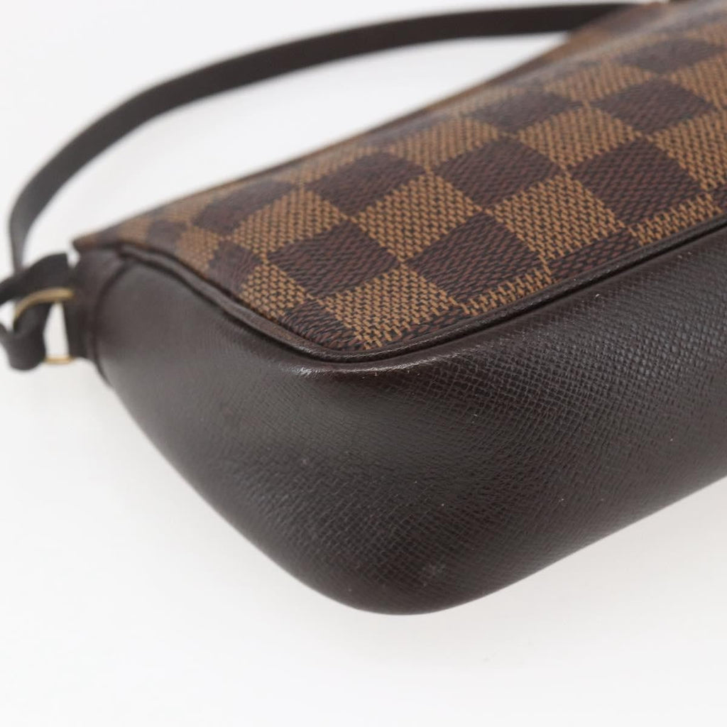 Louis Vuitton Trousse Make Up Bag Damier Brown Canvas Clutche & Pouche Bag (Pre-Owned)