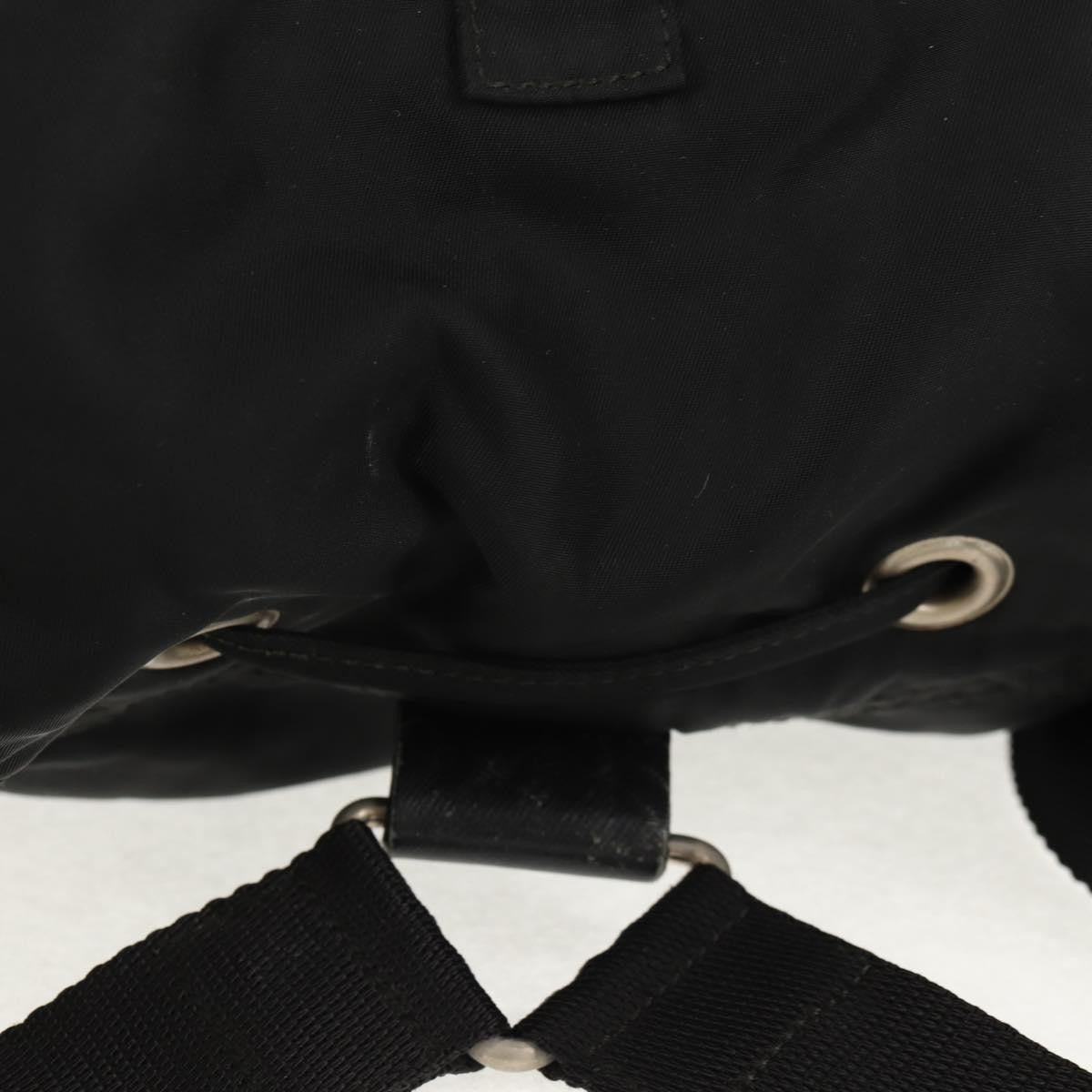 Prada Front Pocket Backpack Tessuto Black Nylon Backpack Bag (Pre-Owned)
