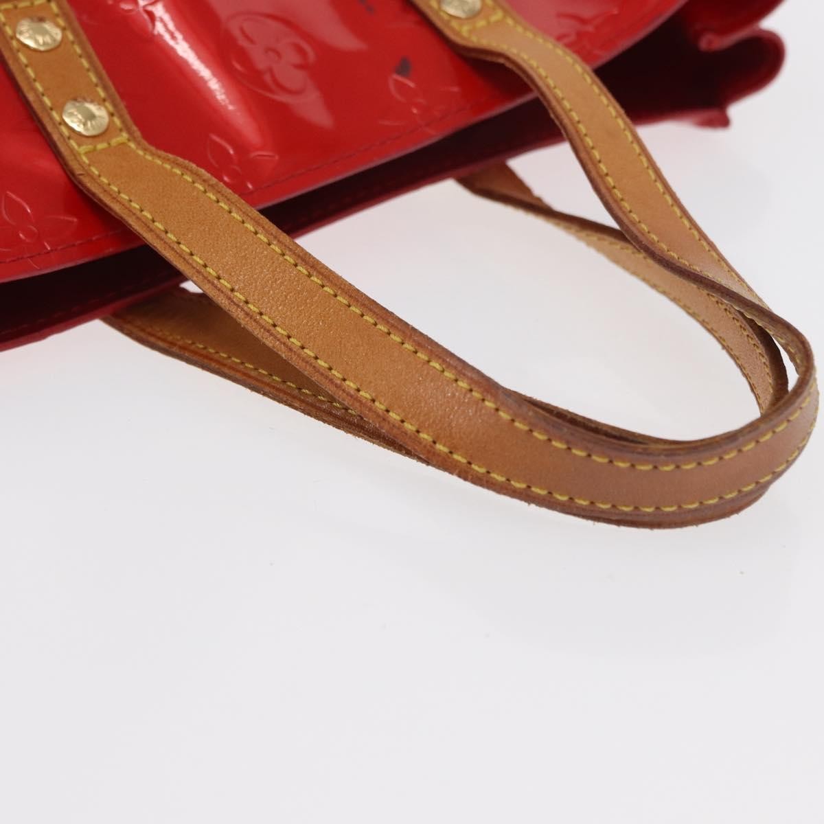 Louis Vuitton Reade Handbag Monogram Vernis Red Patent_Leather Handbag (Pre-Owned)