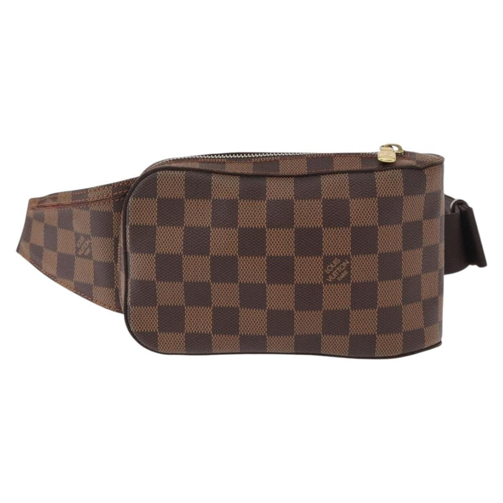 Louis Vuitton Geronimos Waist Bag Damier Brown Canvas Shoulder Bag Bag (Pre-Owned)