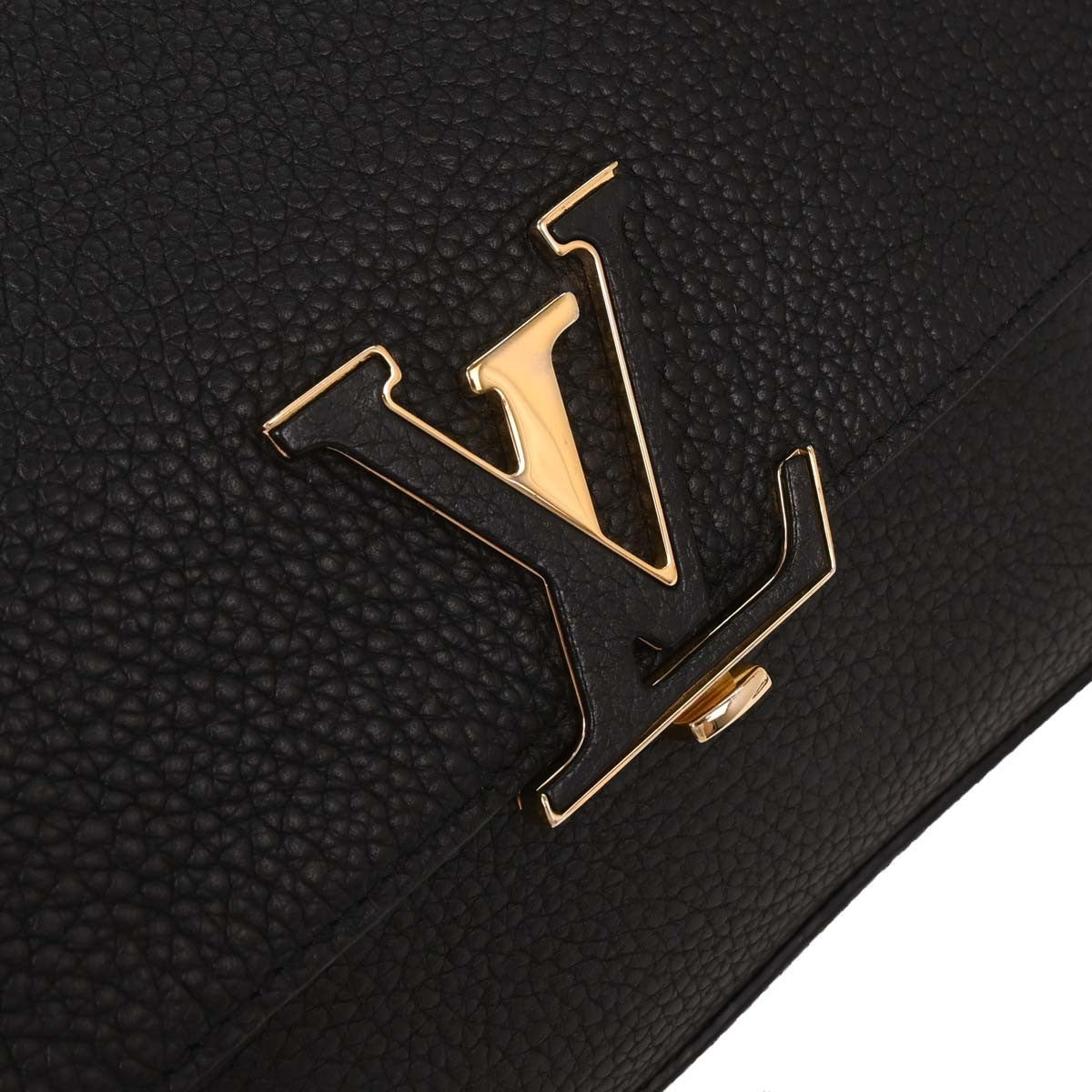 Louis Vuitton Volta Handbag Leather Black Leather Handbag (Pre-Owned)