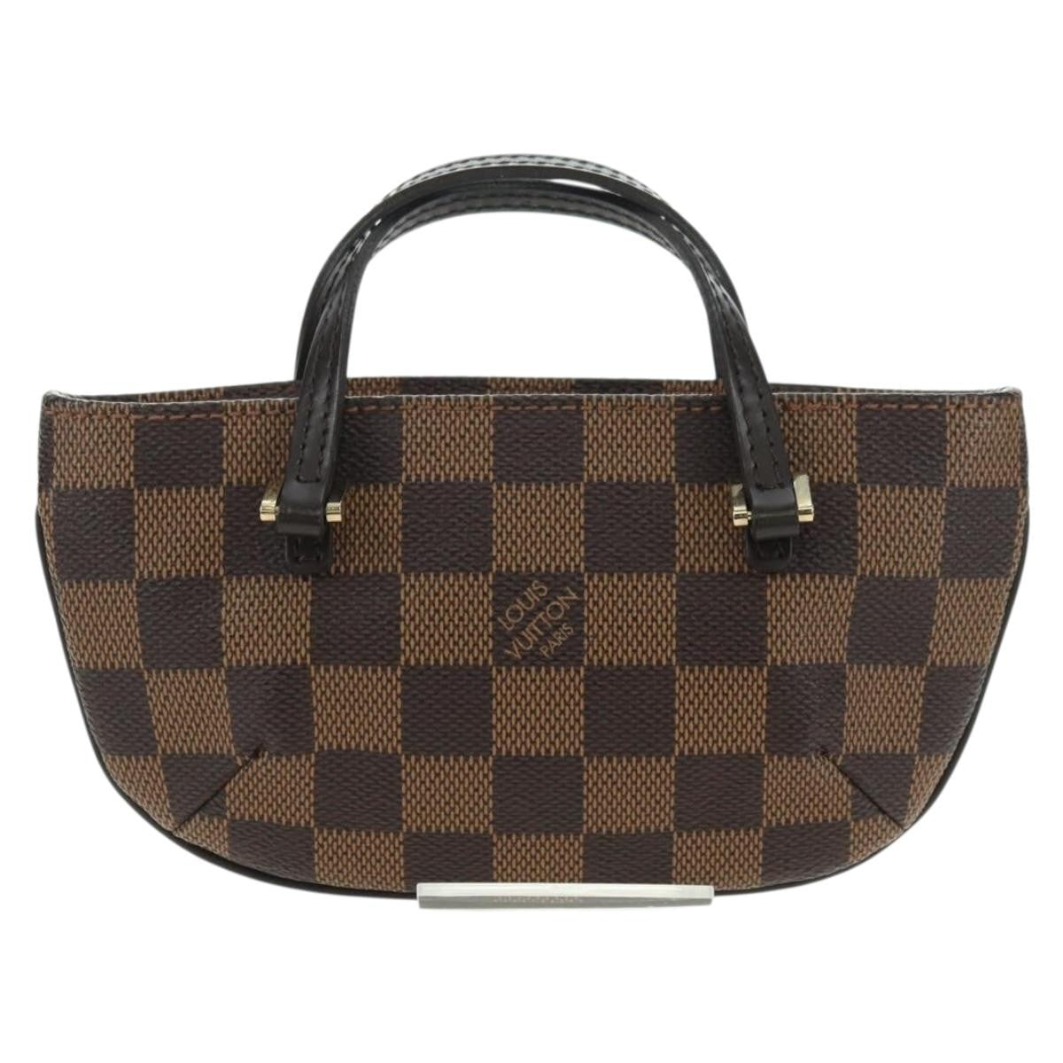 Louis Vuitton Manosque Pochette Damier Brown Canvas Clutche & Pouche Bag (Pre-Owned)