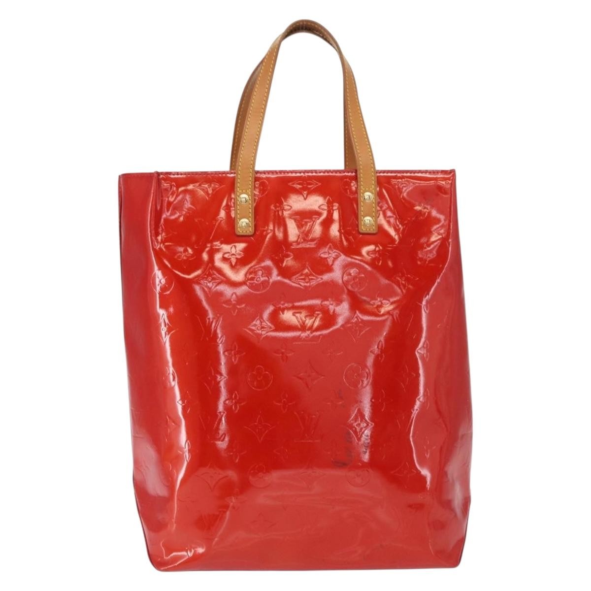 Louis Vuitton Reade Handbag Monogram Vernis Red Patent_Leather Handbag (Pre-Owned)
