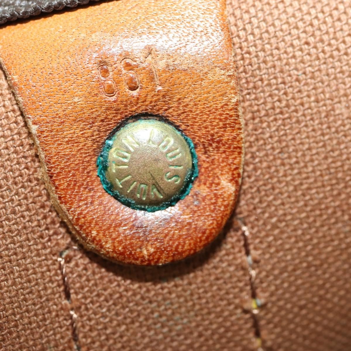 Louis Vuitton Keepall Bag Monogram Canvas Brown Canvas Travel Bag Bag (Pre-Owned)
